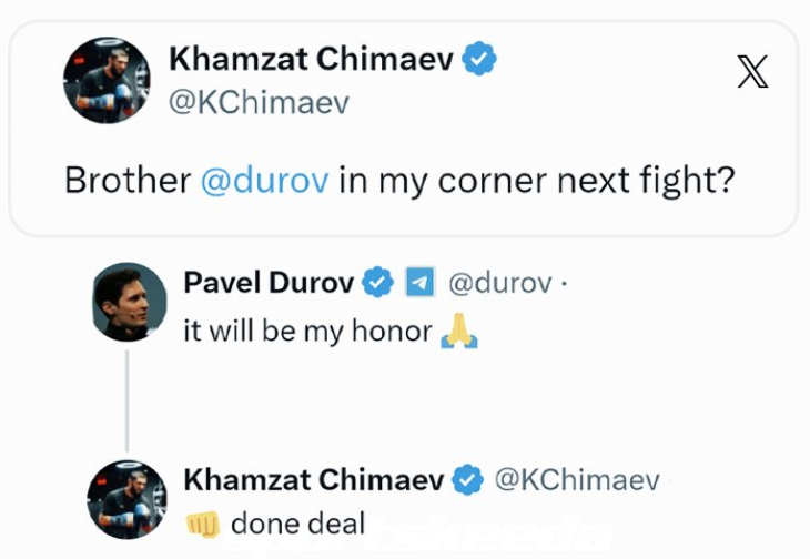 Conor McGregor gives props to Islam Makhachev.