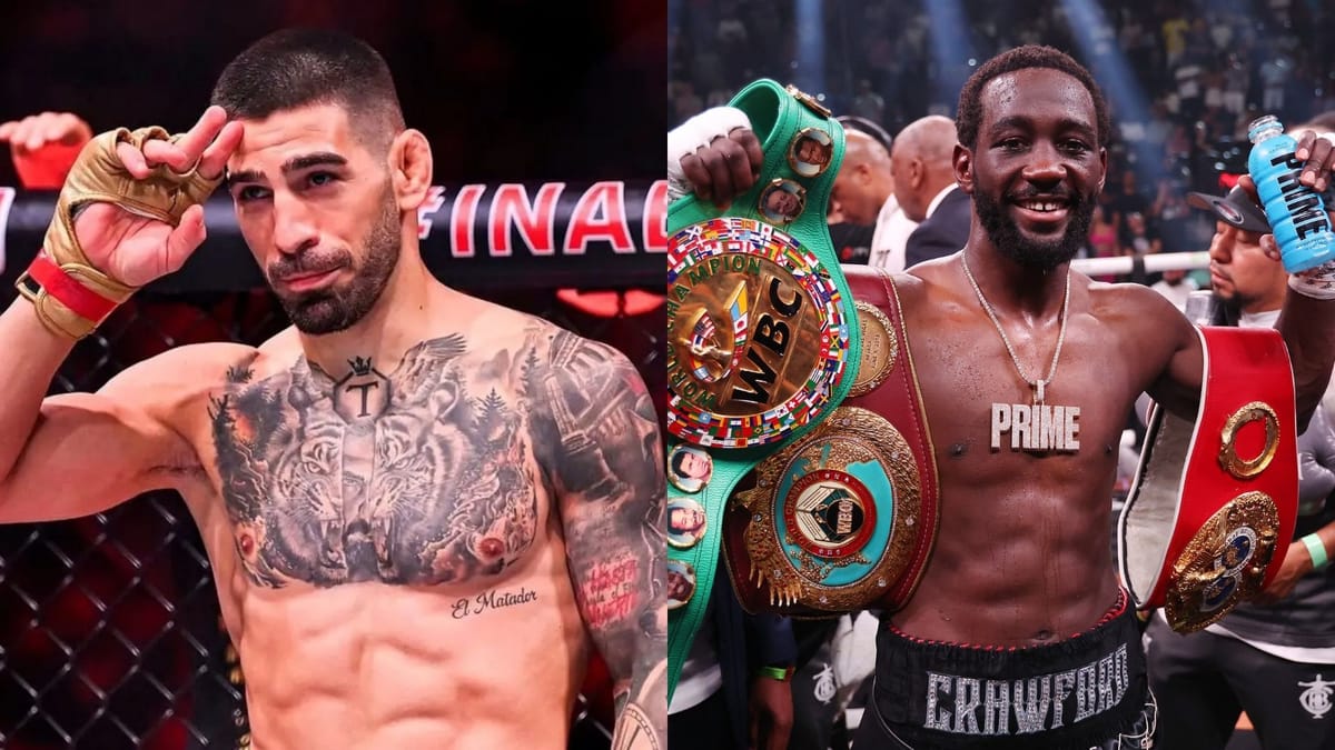 Ilia Topuria claps back at Terence Crawford.
