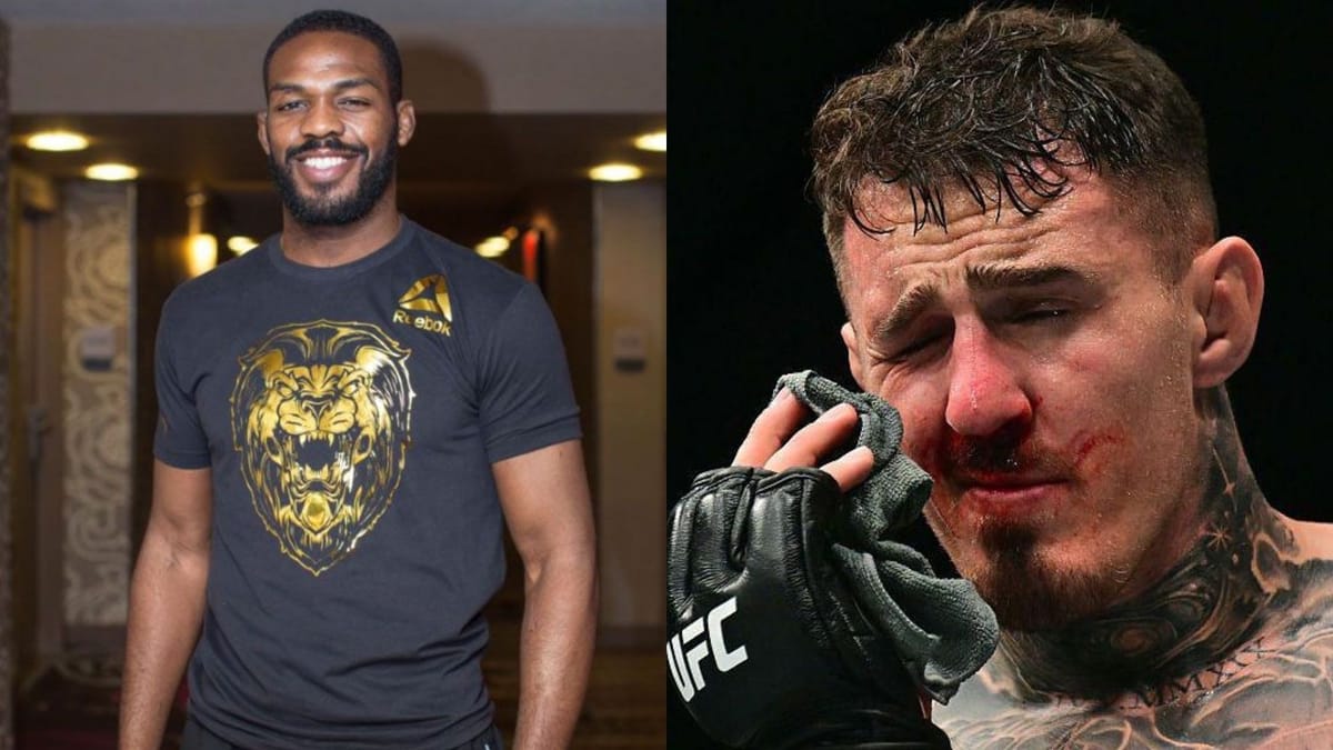 Jon Jones believes Tom Aspinall is a quitter.