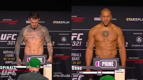 UFC 321 weigh-ins.